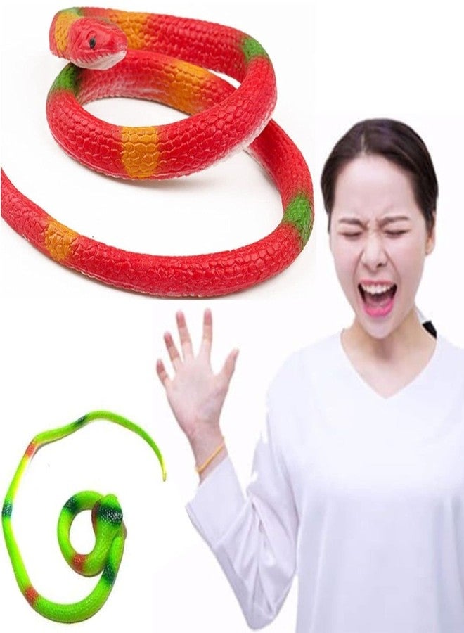 Munmoll Realistic Rubber Snakes Prank Toys & Gifts, Magic Shows Toy Snake for Kids, Fake Snake Toys for Garden,Funny Place 28 inches Long Prank Toy1Pcs - Image 2